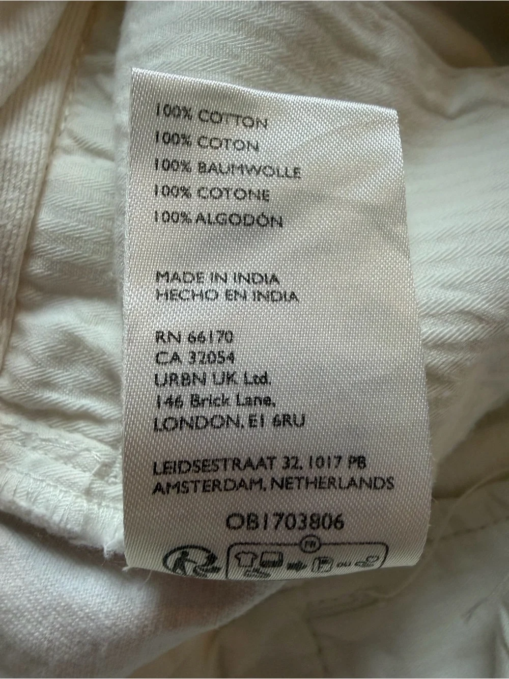 NEW White wide-leg trousers with a Free People design. SIZE 12